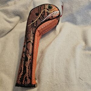 Sahara Golf: Orange Cobra Snake Golf Club Driver Headcover
